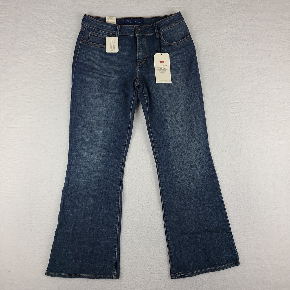 Levi's Jeans Womens 12/31 Blue Bold Curve‎ Classic Boot Cut Dark Wash NWT NEW